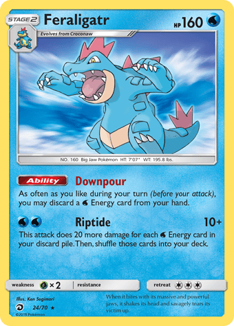 Feraligatr Dragon Majesty Pokemon Card