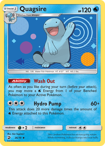 Quagsire Dragon Majesty Pokemon Card