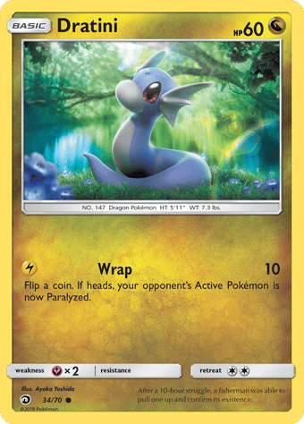 Dratini Dragon Majesty Pokemon Card