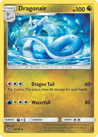 Dragonair Dragon Majesty Pokemon Card