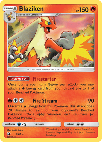 Blaziken Dragon Majesty Pokemon Card