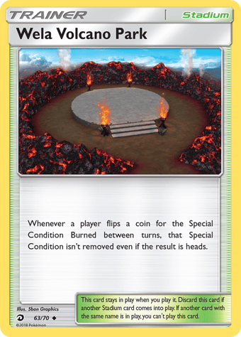 Wela Volcano Park Dragon Majesty Pokemon Card