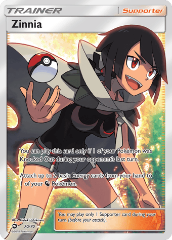 Zinnia Dragon Majesty Pokemon Card
