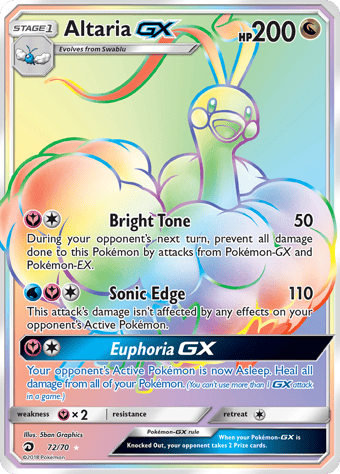 Altaria-GX Dragon Majesty Pokemon Card