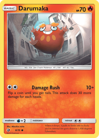 Darumaka Dragon Majesty Pokemon Card