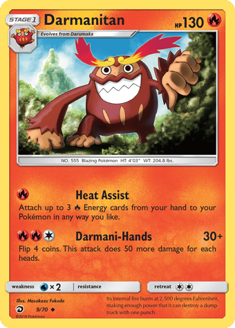 Darmanitan Dragon Majesty Pokemon Card