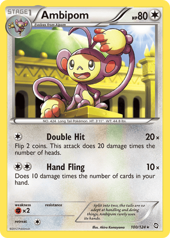 Ambipom Dragons Exalted Pokemon Card
