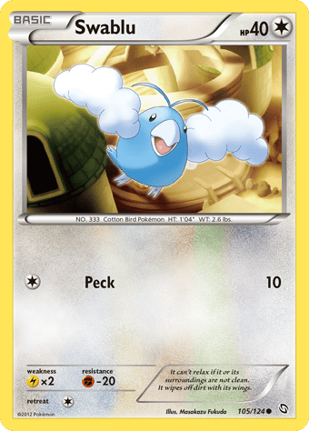 Swablu Dragons Exalted Pokemon Card