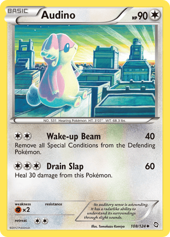 Audino Dragons Exalted Pokemon Card