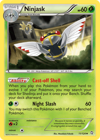 Ninjask Dragons Exalted Pokemon Card