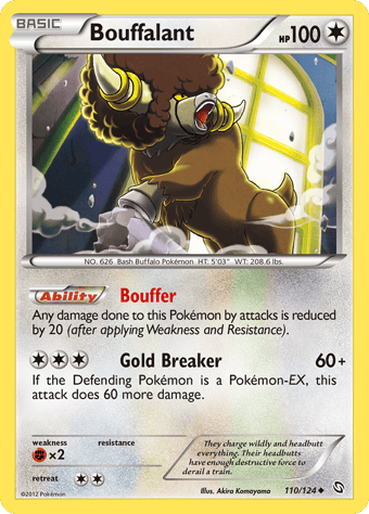 Bouffalant Dragons Exalted Pokemon Card