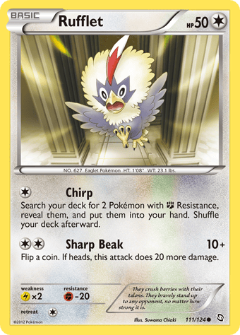 Rufflet Dragons Exalted Pokemon Card