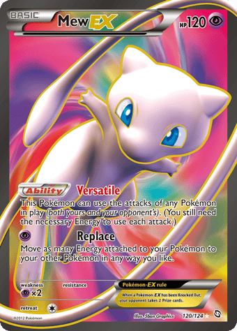 Mew-EX Dragons Exalted Pokemon Card