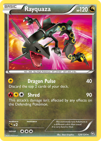 Rayquaza Dragons Exalted Pokemon Card