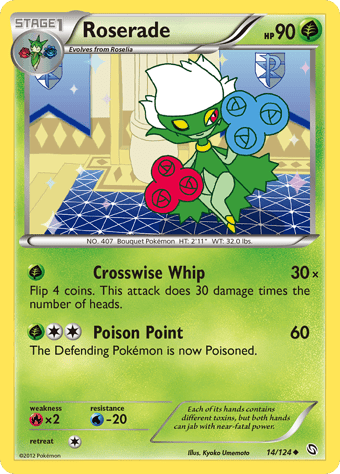 Roserade Dragons Exalted Pokemon Card