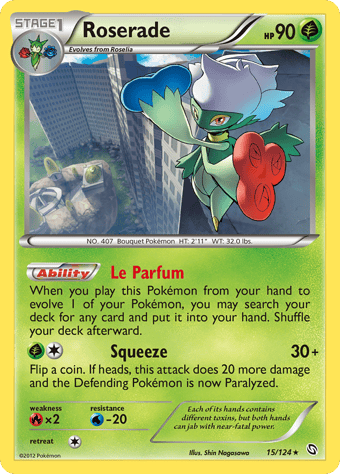 Roserade Dragons Exalted Pokemon Card