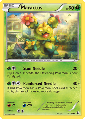 Maractus Dragons Exalted Pokemon Card