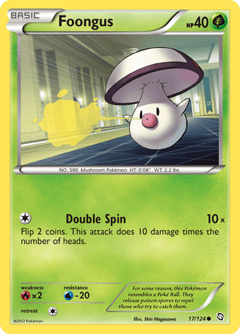 Foongus Dragons Exalted Pokemon Card
