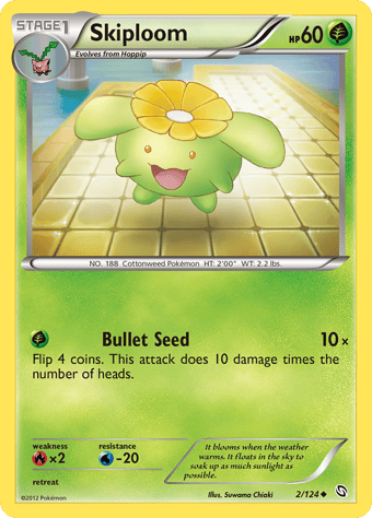 Skiploom Dragons Exalted Pokemon Card