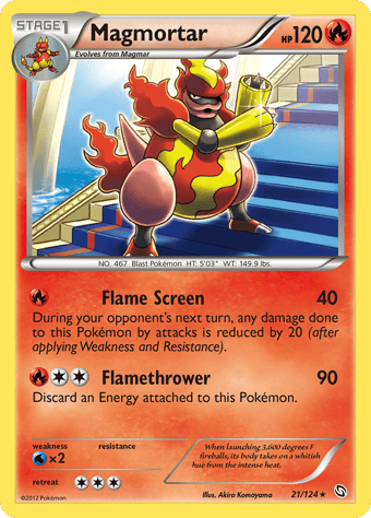 Magmortar Dragons Exalted Pokemon Card