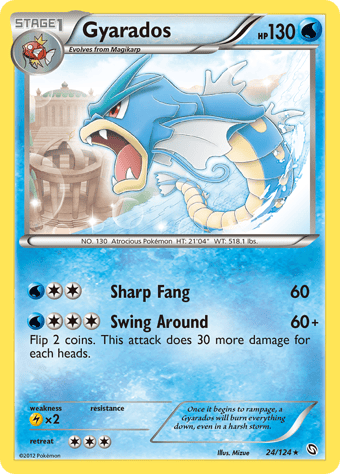 Gyarados Dragons Exalted Pokemon Card