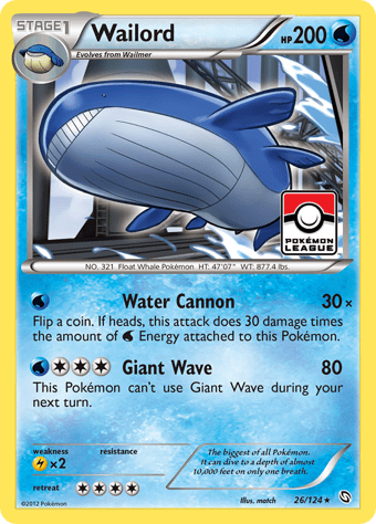 Wailord Dragons Exalted Pokemon Card