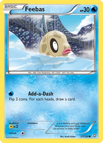 Feebas Dragons Exalted Pokemon Card