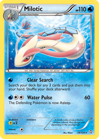 Milotic Dragons Exalted Pokemon Card