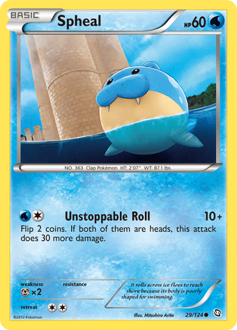 Spheal Dragons Exalted Pokemon Card