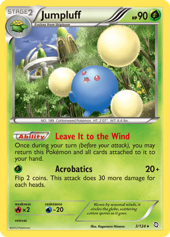 Jumpluff Dragons Exalted Pokemon Card