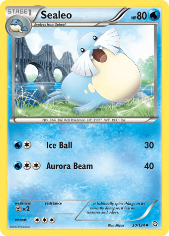 Sealeo Dragons Exalted Pokemon Card
