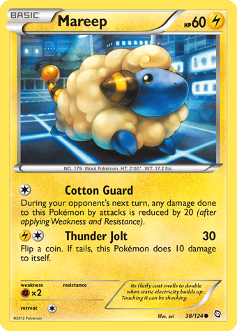 Mareep Dragons Exalted Pokemon Card
