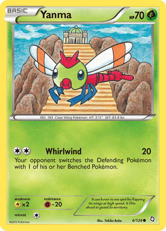 Yanma Dragons Exalted Pokemon Card
