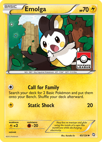 Emolga Dragons Exalted Pokemon Card