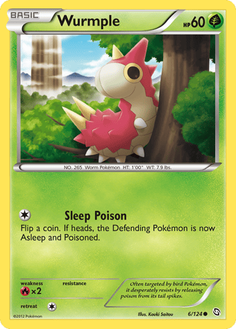 Wurmple Dragons Exalted Pokemon Card