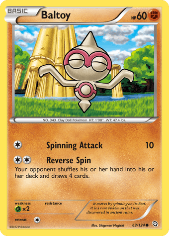 Baltoy Dragons Exalted Pokemon Card