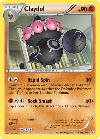 Claydol Dragons Exalted Pokemon Card