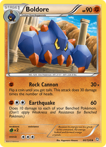 Boldore Dragons Exalted Pokemon Card