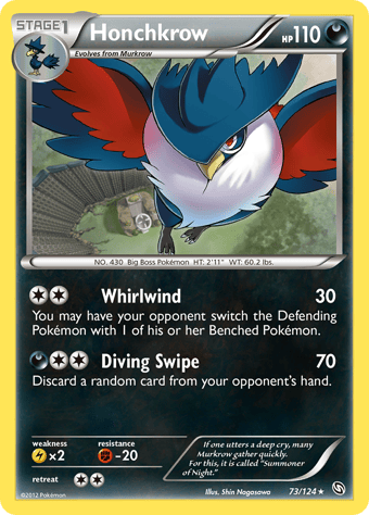 Honchkrow Dragons Exalted Pokemon Card