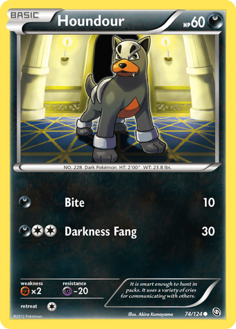 Houndour Dragons Exalted Pokemon Card