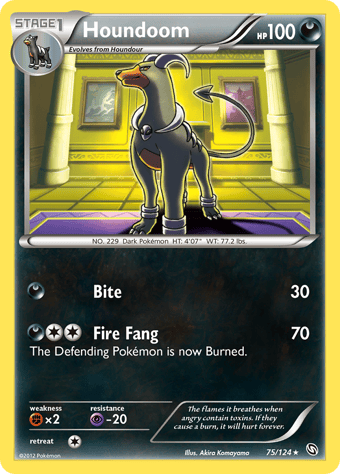 Houndoom Dragons Exalted Pokemon Card