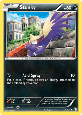 Stunky Dragons Exalted Pokemon Card