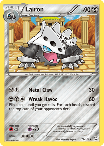 Lairon Dragons Exalted Pokemon Card