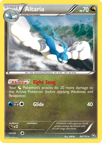 Altaria Dragons Exalted Pokemon Card