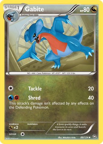 Gabite Dragons Exalted Pokemon Card