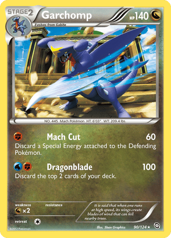 Garchomp Dragons Exalted Pokemon Card