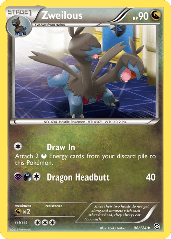 Zweilous Dragons Exalted Pokemon Card