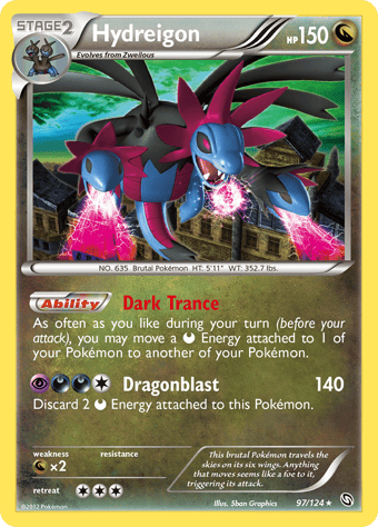 Hydreigon Dragons Exalted Pokemon Card