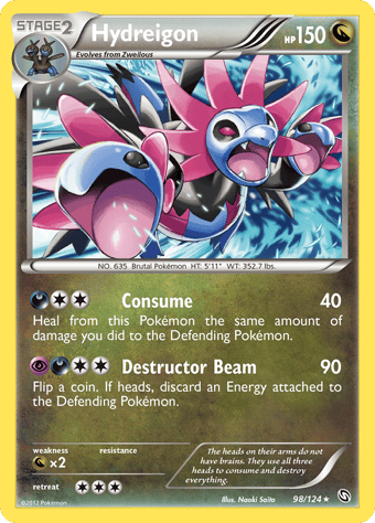 Hydreigon Dragons Exalted Pokemon Card