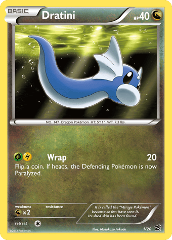 Dratini Dragon Vault Pokemon Card